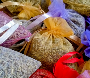 wholesale dried lavender organza bags